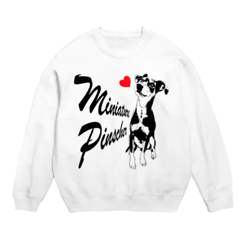 ミニピンLOVE♪ Crew Neck Sweatshirt