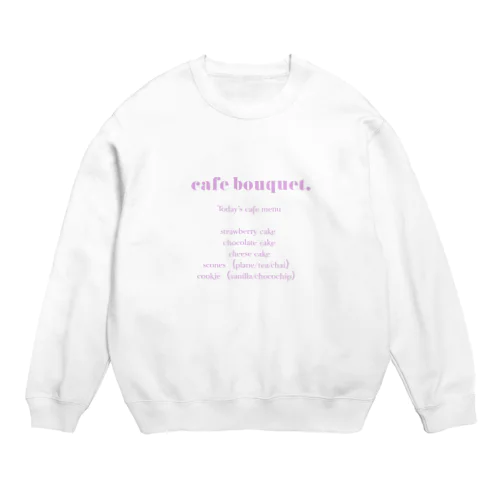 bouquetデザインロゴ Crew Neck Sweatshirt