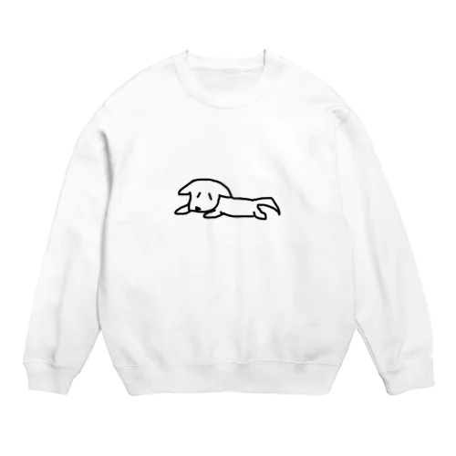 お疲れゆるイッヌ Crew Neck Sweatshirt