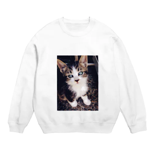 可愛いにゃんこ Crew Neck Sweatshirt