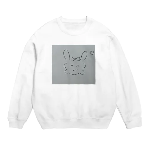 しもぶくれバニー Crew Neck Sweatshirt