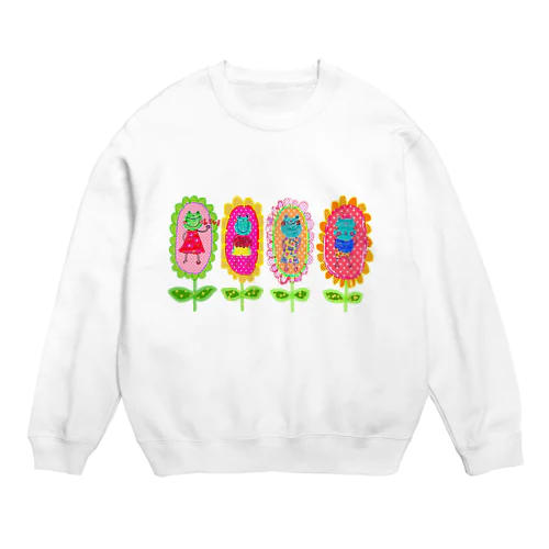 オリジナルカエルちゃん♡♡💓💞🐸 Crew Neck Sweatshirt