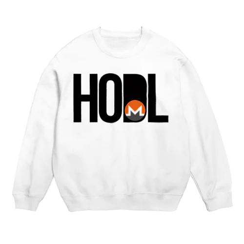 HODL XMR blackfont Crew Neck Sweatshirt