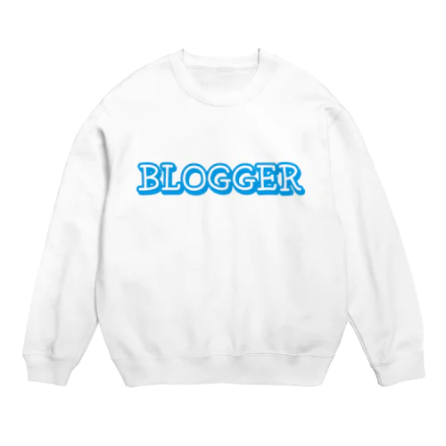 BLOGGER きく Crew Neck Sweatshirt