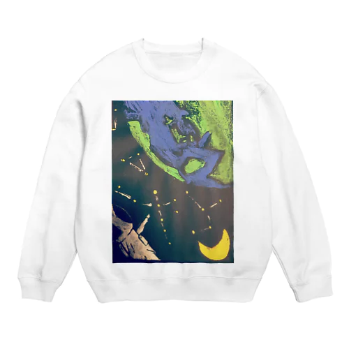 uchuhikoushinotegami. Crew Neck Sweatshirt