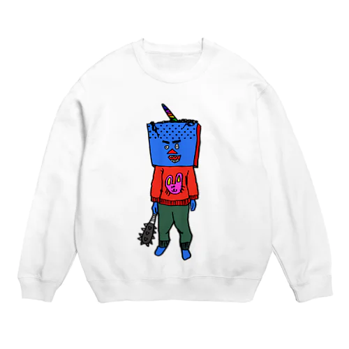 被り青鬼 Crew Neck Sweatshirt