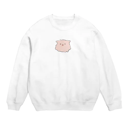 溶けイッヌ（ぴんく） Crew Neck Sweatshirt