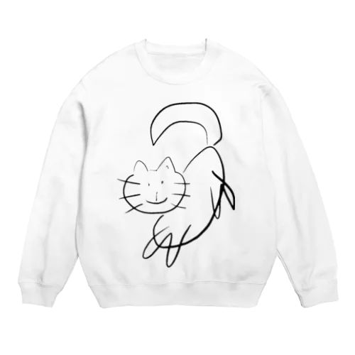 ねこ Crew Neck Sweatshirt