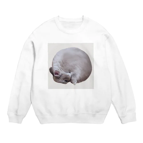 毛づくろいバニラたん Crew Neck Sweatshirt