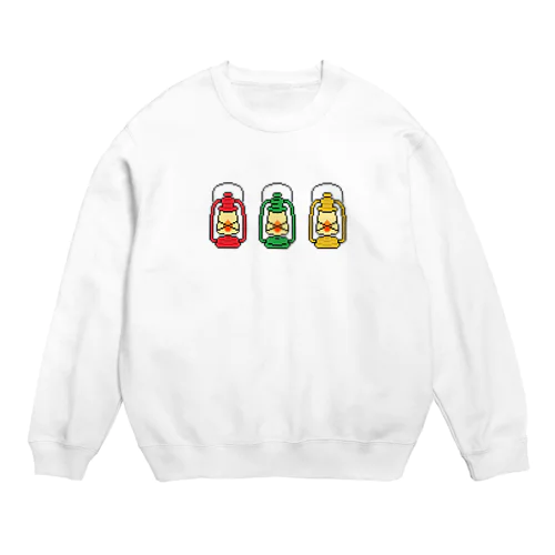 ドット絵　ランタン3 Crew Neck Sweatshirt