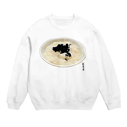 とろろ＆磯海苔 Crew Neck Sweatshirt