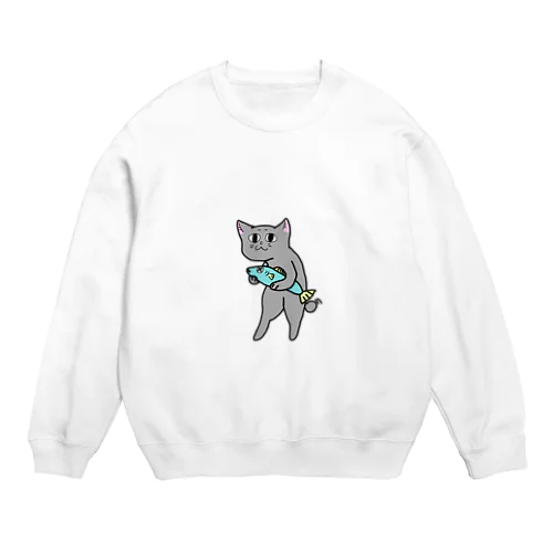 ウキとミル Crew Neck Sweatshirt