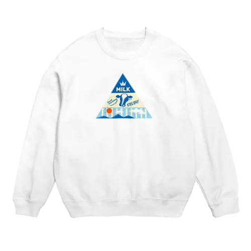 三角パック牛乳 Crew Neck Sweatshirt