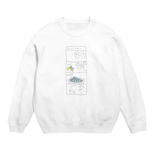 ぷちねこ4コマ「いいにおい」 Crew Neck Sweatshirt