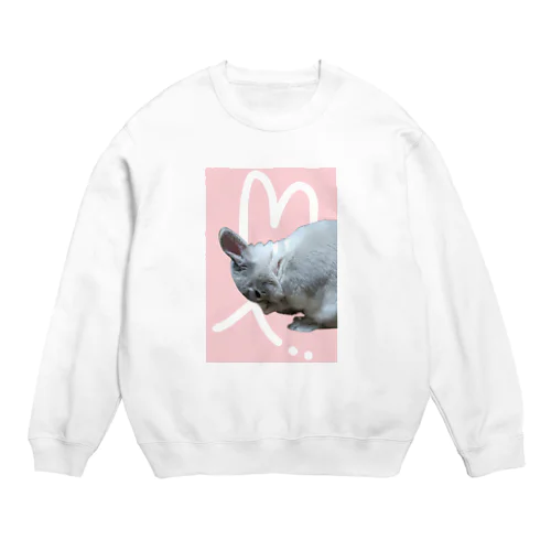 くしくしバニラたん. ハートver Crew Neck Sweatshirt