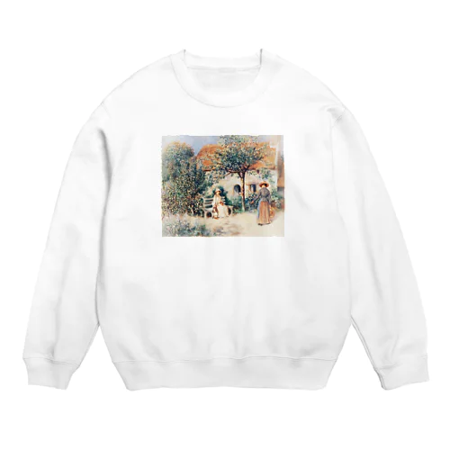 名画シリーズ　ルノワール　ブルターニュ　ビンテージ風アイテム Crew Neck Sweatshirt