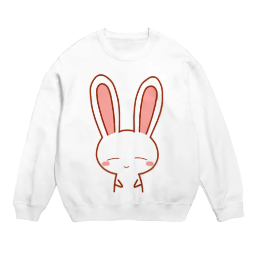 ゆるい和み兎（なごみうさぎ） Crew Neck Sweatshirt