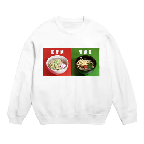 きつね&たぬき Crew Neck Sweatshirt