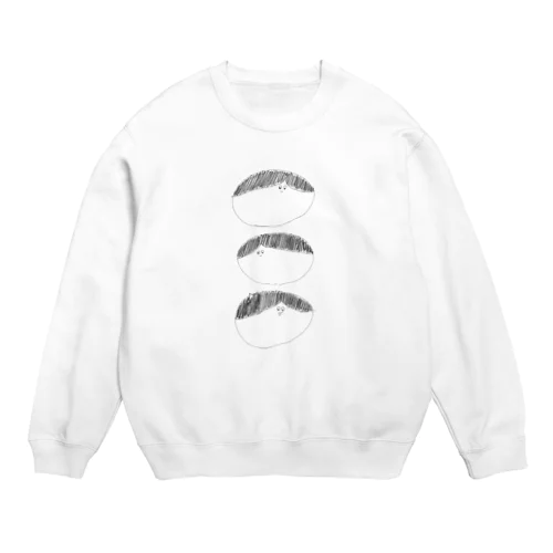 さすけ君三兄妹 Crew Neck Sweatshirt