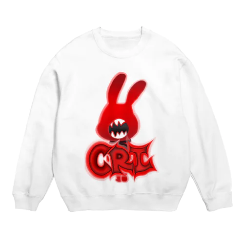 Crazy Rabbit Shop Ikeda GaoGaored スウェット Crew Neck Sweatshirt