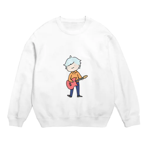 スーパーギタリストぼーい Crew Neck Sweatshirt