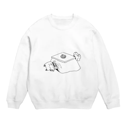 犬似の猫＆後輩ジョンのグッズ(こたつver) Crew Neck Sweatshirt