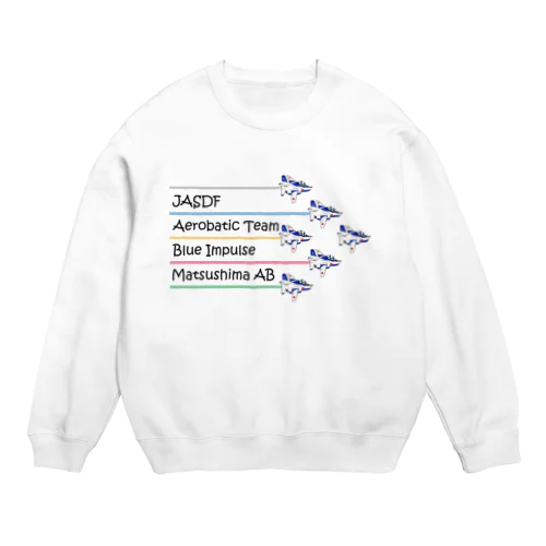 ブルーインパルス カラースモークデザイン Crew Neck Sweatshirt