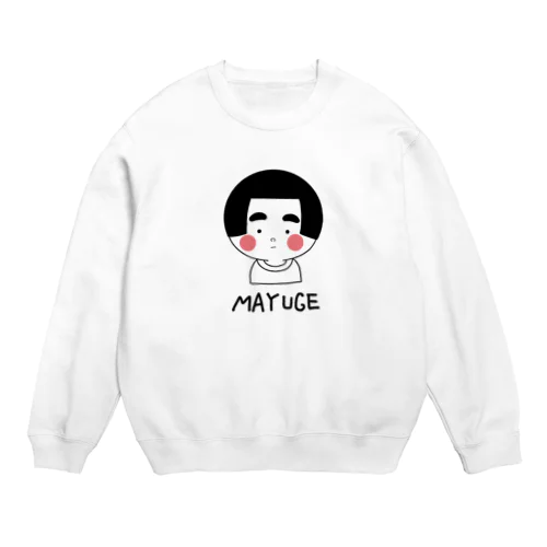 まゆげちゃん Crew Neck Sweatshirt