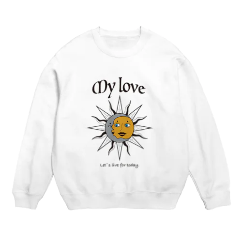 太陽と月 Crew Neck Sweatshirt