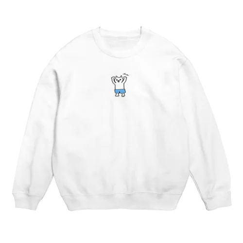 ぱんつねこ Crew Neck Sweatshirt