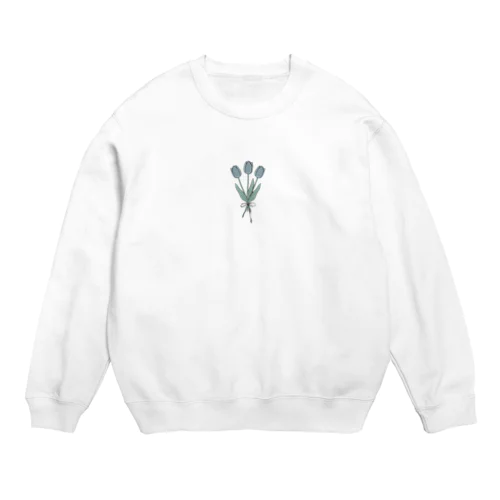 Tulip Bouquet × Navyribbon Crew Neck Sweatshirt