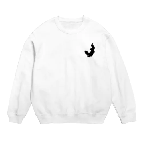 レオパ83ブラック Crew Neck Sweatshirt