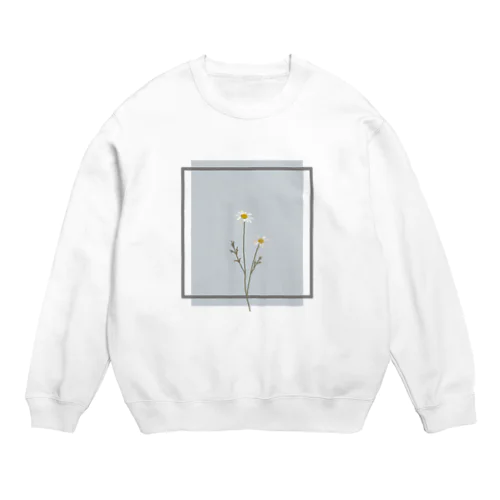 two Flower Crew Neck Sweatshirt