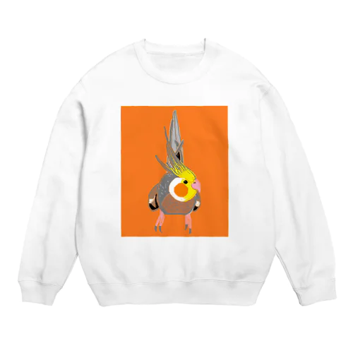 おすましオカメインコ Crew Neck Sweatshirt