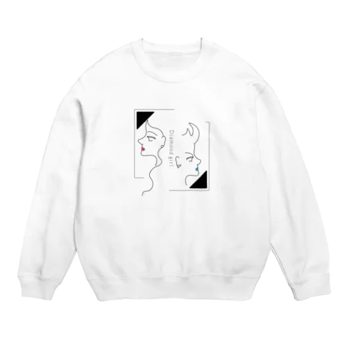 Diamond girl Crew Neck Sweatshirt