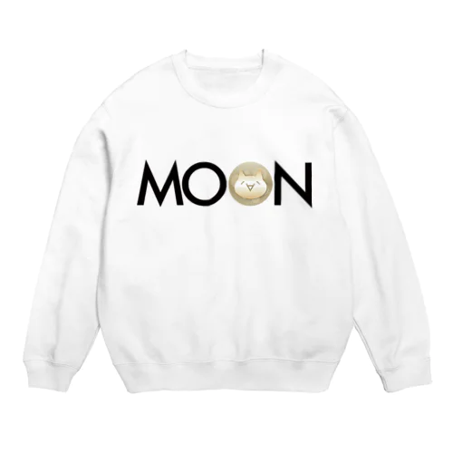 MOON MONA blackfont Crew Neck Sweatshirt