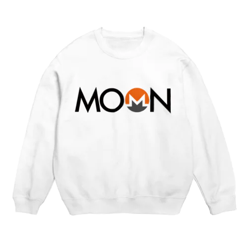 MOON XMR blackfont Crew Neck Sweatshirt