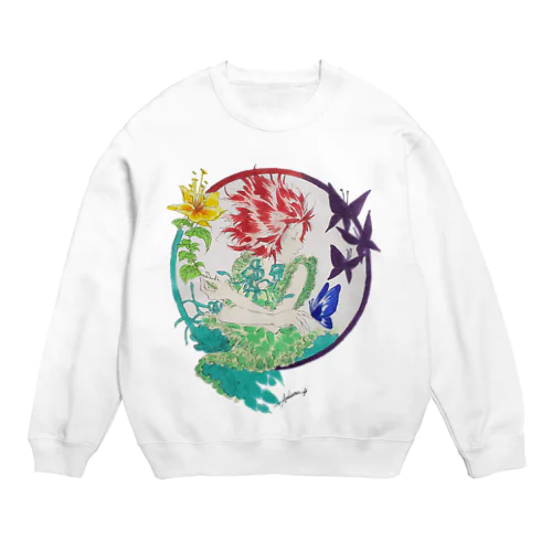 蝶よ花よ Crew Neck Sweatshirt