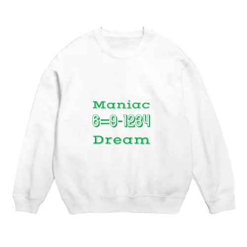 Maniac 6=9-1234 Crew Neck Sweatshirt