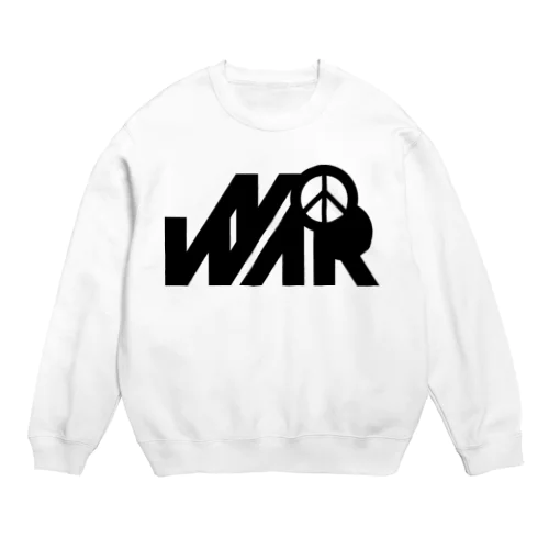 NO WAR, PEACE SYMBOL Crew Neck Sweatshirt