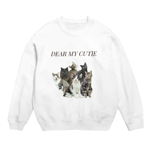 Dear my cutie CATS Crew Neck Sweatshirt