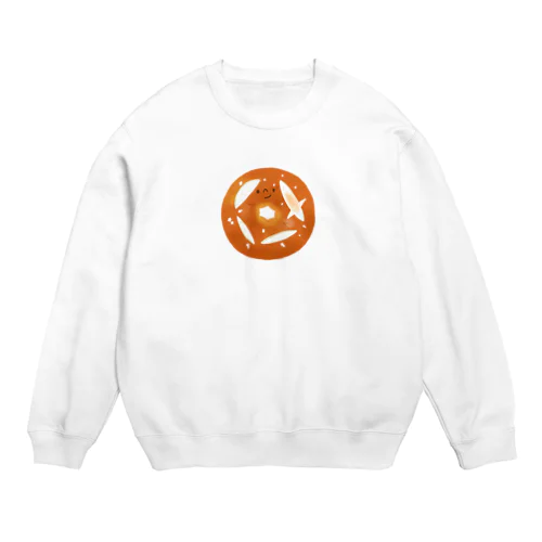 プレッツェルベーグルさん Crew Neck Sweatshirt