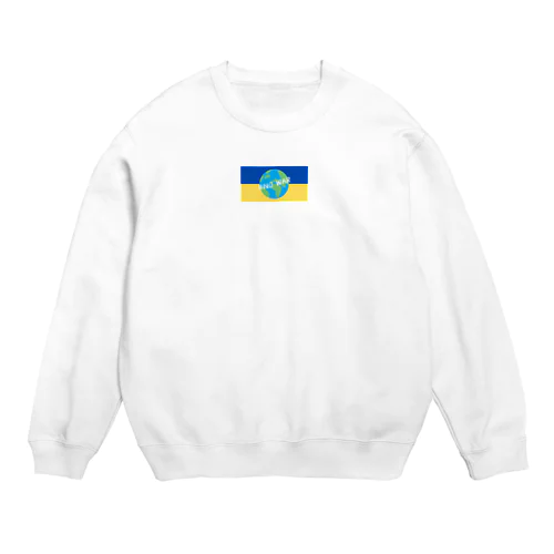 #NO WAR  #ウクライナ　平和への祈り　by hiro Crew Neck Sweatshirt