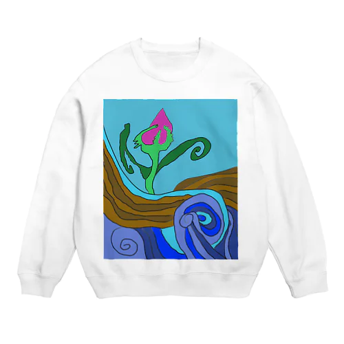 JUNSEN（純仙）大地の水脈 Crew Neck Sweatshirt