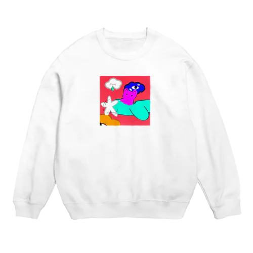 くまのそら Crew Neck Sweatshirt