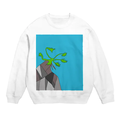 JUNSEN（純仙）崖から生える植物A Crew Neck Sweatshirt