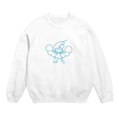 アルファベットエンジェル “B” Crew Neck Sweatshirt