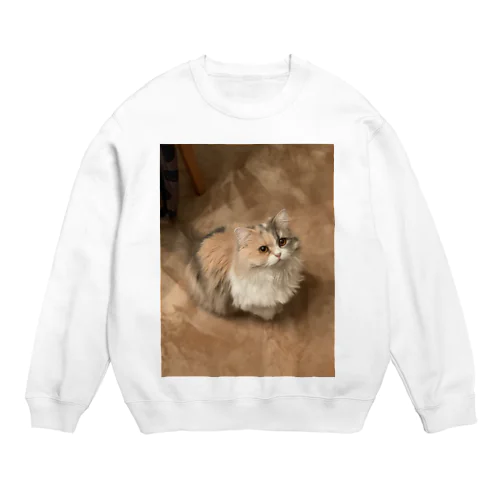 かわいいたぬき Crew Neck Sweatshirt