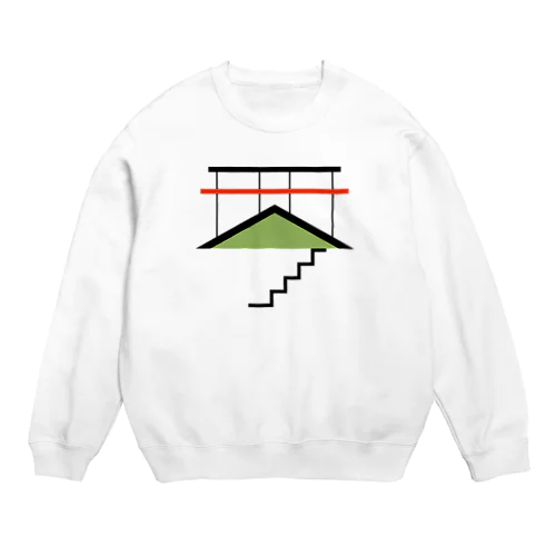 建築漢字　琴 Crew Neck Sweatshirt