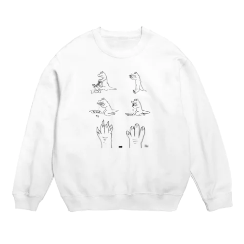 わにくんのつめきり Crew Neck Sweatshirt